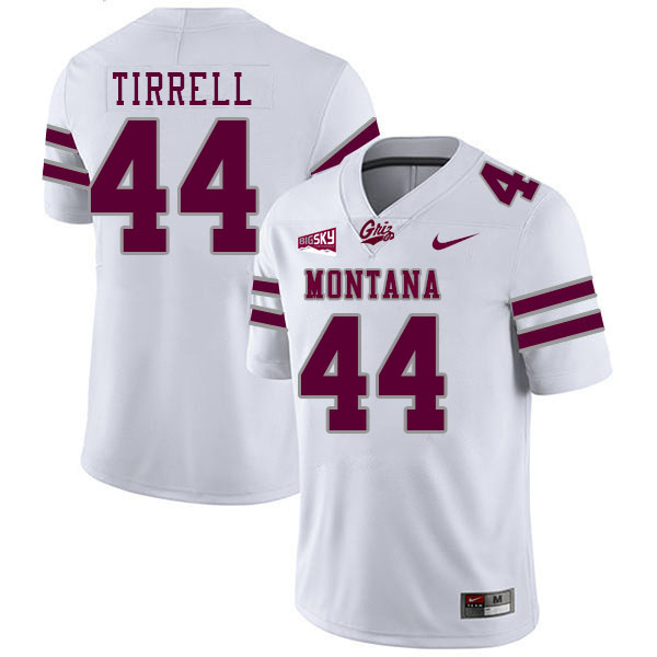 Montana Grizzlies #44 Ryan Tirrell College Football Jerseys Stitched Sale-White